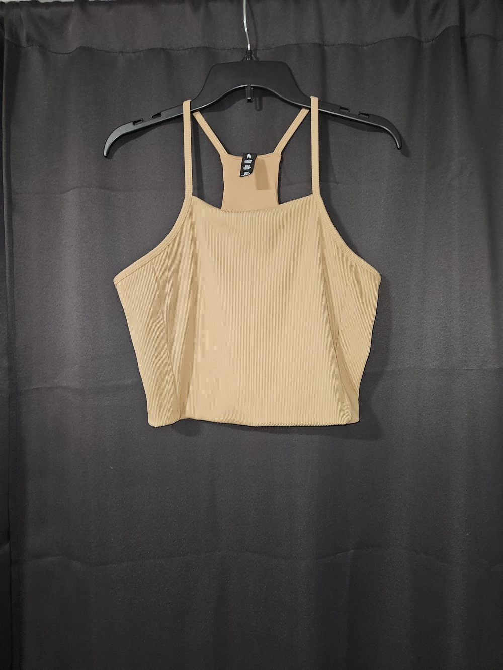 The North Face Women's Ribbed Crop Tank in Tan